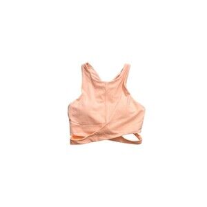 Athleta Peach Cross-Back Crop Top